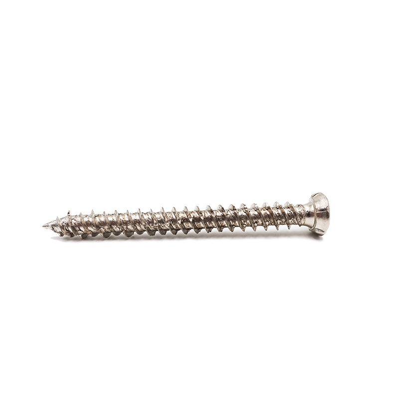 Șurub autofiletant cu cap plat cu antrenare Torx placat cu nichel galben cu linii de tăiere