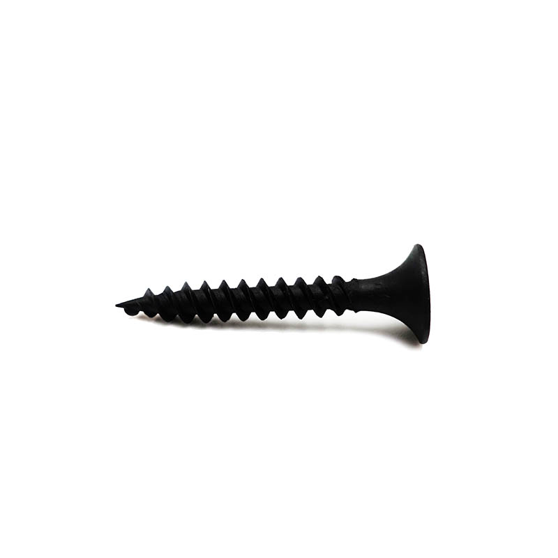 Șurub pentru gips-carton cu cap bombă Phillips, filet fin fosfatat negru1