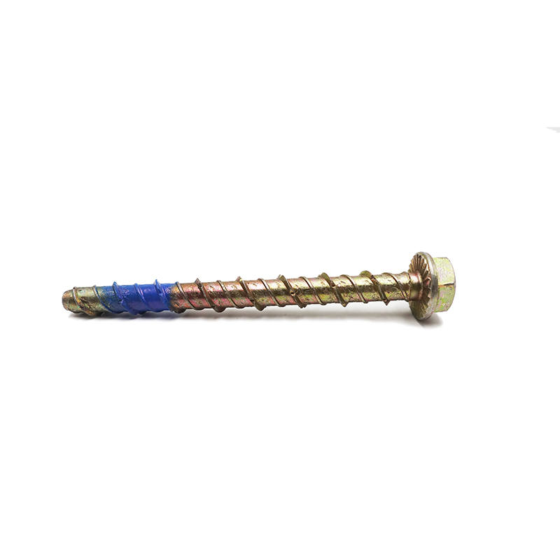 Cap șaibă hexagonal cu vârfuri șurub autofiletant cu vopsea și vârf plat