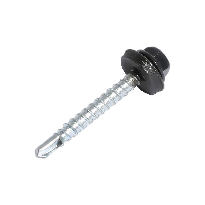 Șurub autoforant cu șaibă hexagonală cu șaibă EPDM zincată