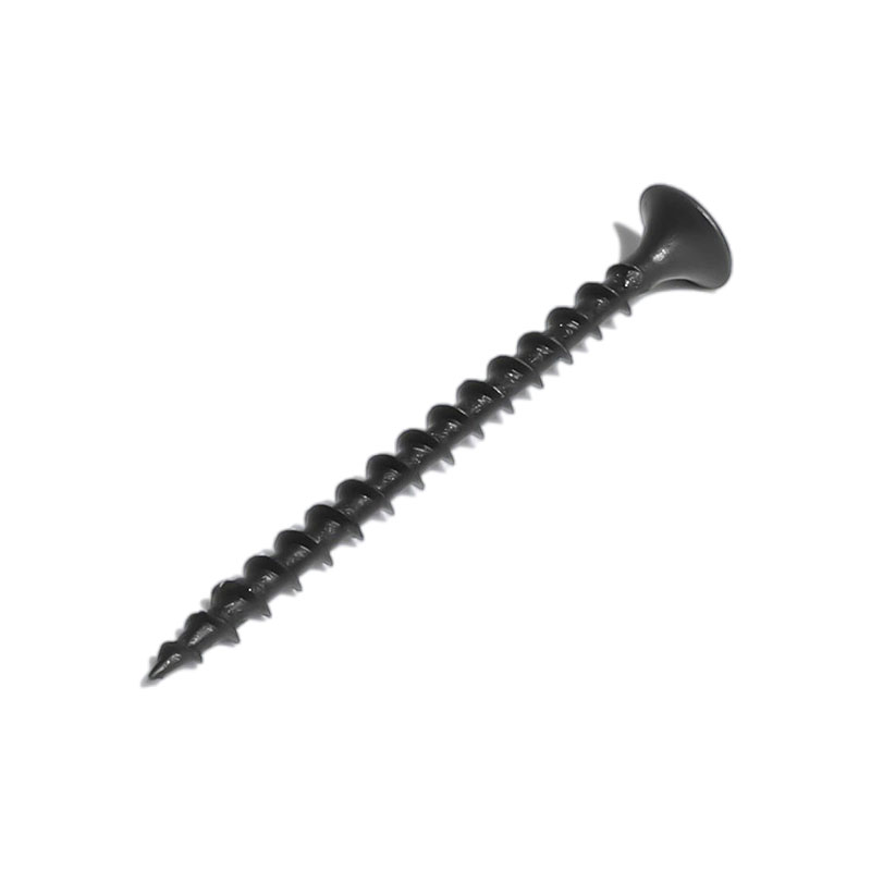 Şurub negru Phillips cu cap grunş, filet grosier