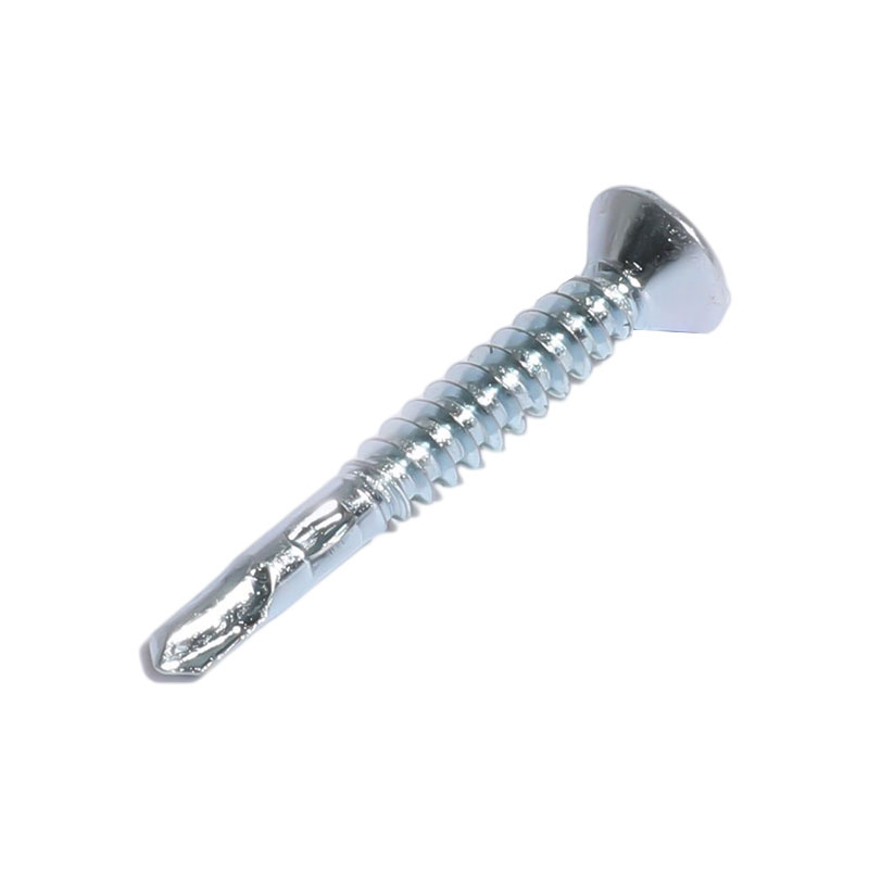 Șurub autoforant Phillips cu cap csk cu aripi placate cu zinc